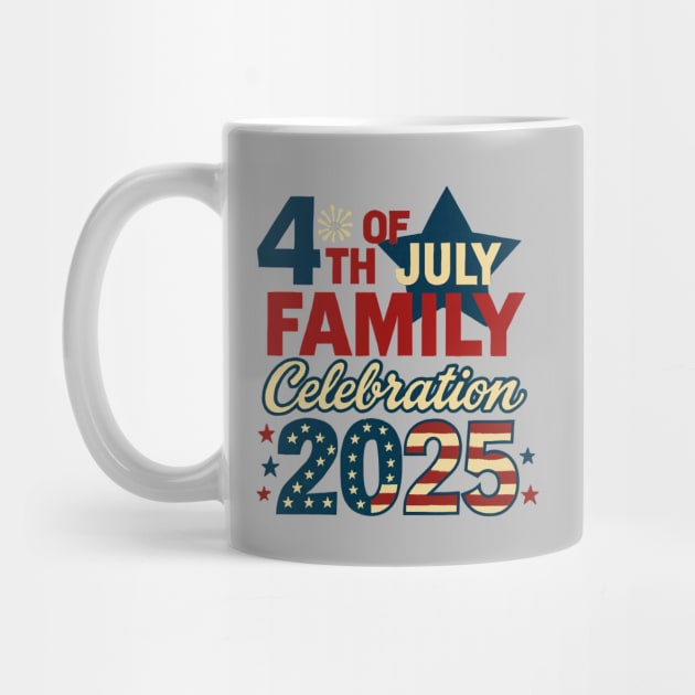 4th of July 2025 Family Celebration Matching Group Vintage by Creatifly Graphic Tees